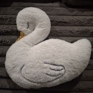 Plush Swan Pillow